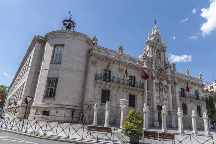 55 - Valladolid - ciudad - fachada y atrio de la Universidad